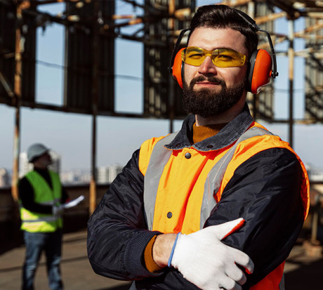 Gilet de Sécurité Zippé homme haute visibilité à personnaliser