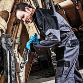 Personnalisation bleu de travail